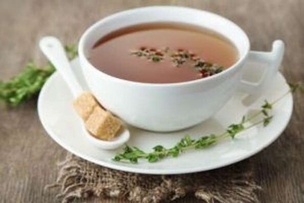 Té de impotencia preparado a partir do tomiño